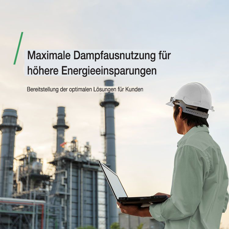 Maximale Dampfausnutzung für höhere Energieeinsparungen      Bereitstellung der optimalen Lösungen für Kunden